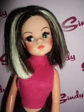 Sindy Vintage Dressed OOAK Brunette & Blond Hair Doll In Shorts Top Trainers