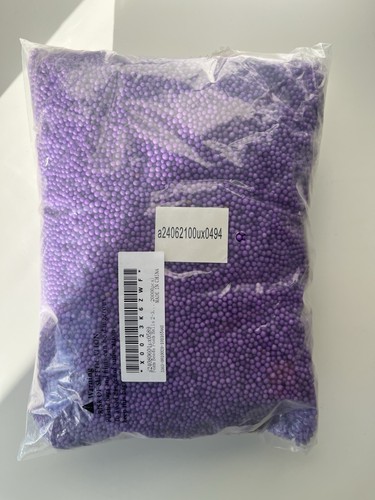 Purple foam beads - purple,