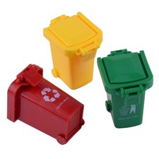 3 Color Mini Trash Can Bin Toy
