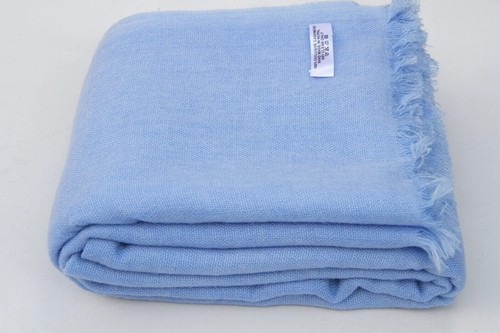 Cashmere large shawl blue wrap - large,