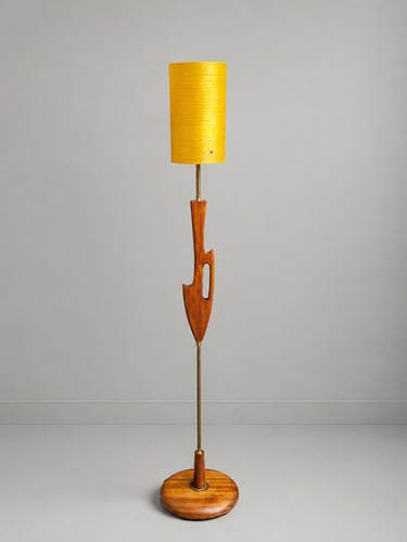 Vintage floor lamp teak rocket - vintage,