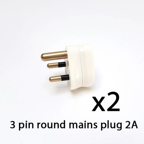 Pin round mains - round,