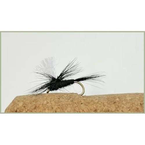 Black gnats parachute trout - black,