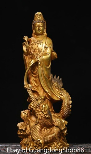 Old china copper gilt - 11.2",