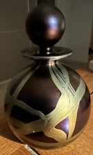 Vintage Isle of Wight Black Ribbons Scent Bottle c1988 Michael & Timothy Harris 