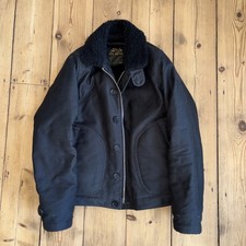 IRON HEART  N-1 Type Deck Jacket, Black, Size S -  Made in Japan