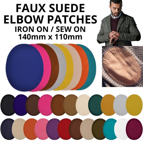 Elbow patch faux suede - patch, iron