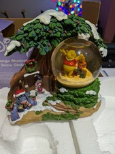 Disney Large Winne The pooh Christmas Musical Snow Globes