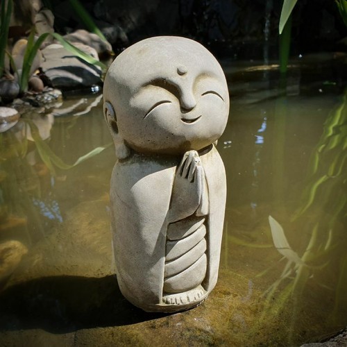 Lovely monk stone statue - lovely, |