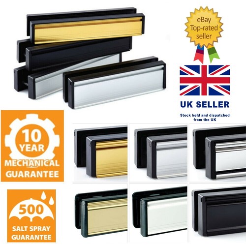 Door letter plate chrome - plate, upvc