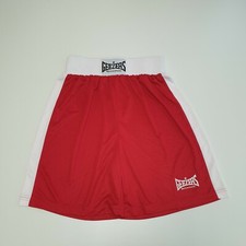 A702 MENS GEEZERS RED WHITE BOXING SPORTS SHORTS UK S W30