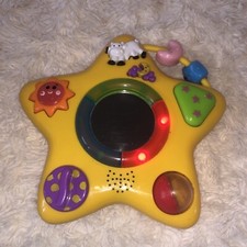 Vintage Musical Babies Toddlers Sensory Activity Cot Toy - Lights Mirror & Music