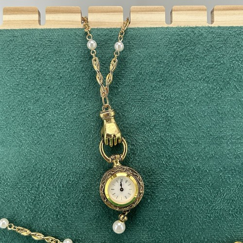 Past times watch necklace - times,