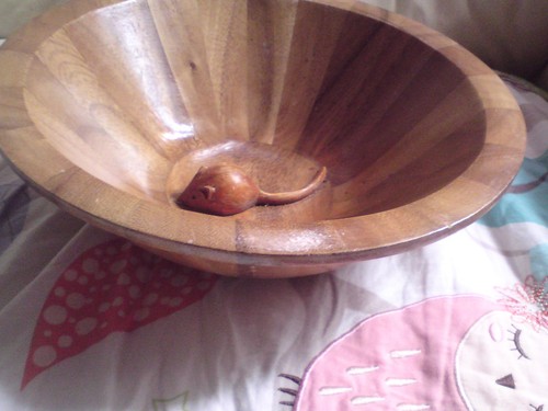 Large mouseman style - mouseman, bowl,