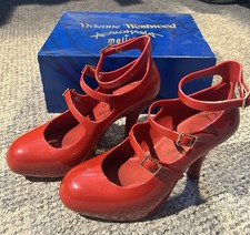 Vivienne Westwood Anglomania + Melissa Red Jelly Shoes UK6