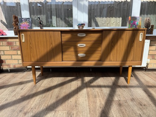 Retro teak schreiber sideboard - schreiber,