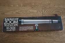 TASCO 1ZH SMALL ZOOM TELESCOPE 10-30X WITH BOX, TRIPOD SOLAR SYSTEM POSTER