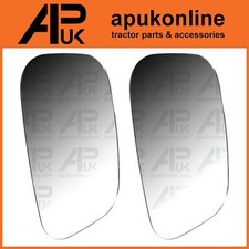 2x Replacement Side Mirror Glass for New Holland TS115 TS120 TS125 TS130 Tractor