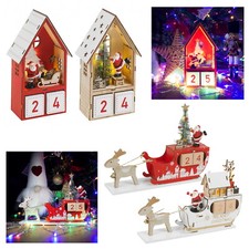 Wooden advent calendar led - advent,
