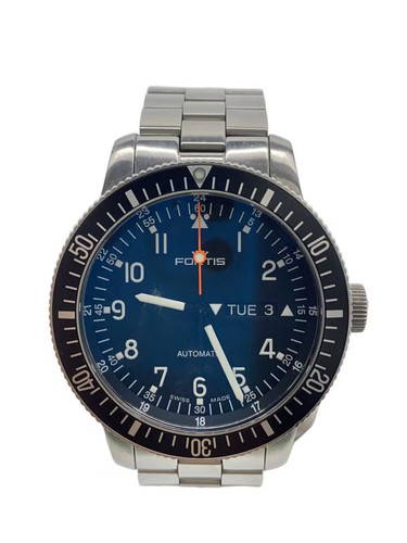 Fortis 47mm black - 47mm, dial
