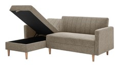 Corner Sofa Bed with Storage 3 to 4 Seater Modern Design