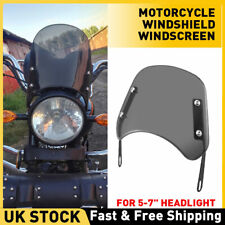 5"-7" Round Headlight Motorcycle Windshield Windscreen For Suzuki SV650 SV650S W