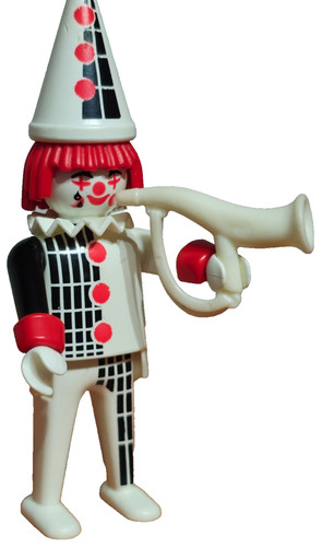 Playmobil clown figure with - clown,