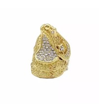 Gold/Silver Plated Saddle Heavy Polished Unisex Excellent Cut Solid UK