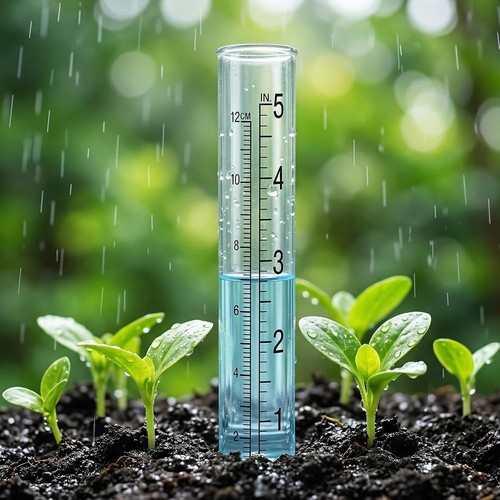 Plastic rain gauge - 2p,