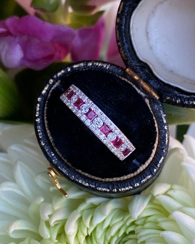 Contemporary ruby and - and, diamond