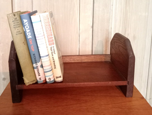 Vintage oak book trough stand - oak,