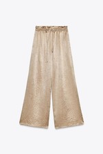 ZARA METALLIC WIDE LEG