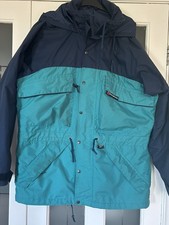 Berghaus Quattro GTX gotex Jacket Mens L Large Blue turquoise  Vintage