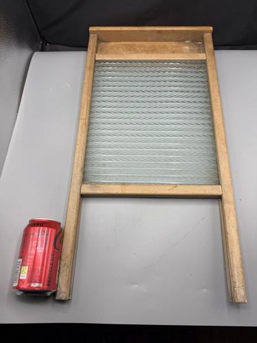 Antique washboard wood glass - antique,