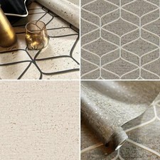 Belgravia Concrete Wallpaper Geometric Texture Metallic Detail Gold Modern
