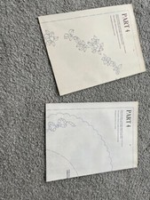 Vintage iron on embroidery