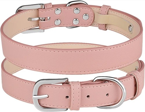 Leather dog collar for large - dog,