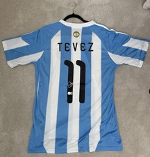 Carlos Tevez Signed Argentina