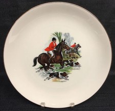 Nassau China Co. Fox Hunting Scene 10 3/4" Wall Plate