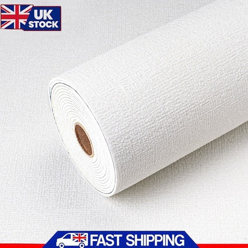 White linen wallpaper - white,