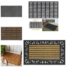 Natural Coir Door Mat Entrance Front Door Rubber Mats Indoor Outdoor Heavy Duty