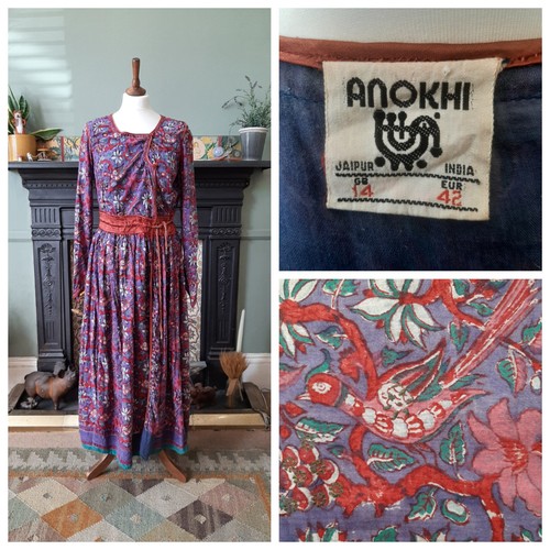 1970s anokhi vintage dress - anokhi,