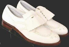 NEW Vtg FootJoy Classics White Pebbled Leather Wingtip Golf Shoes Women's 10 AA