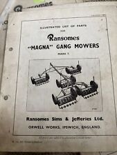 Ransomes Magna Gang Mowers