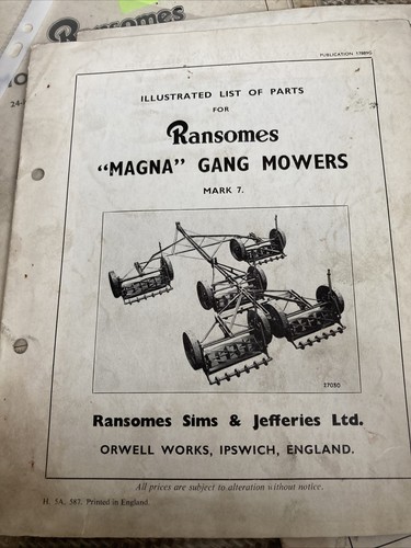 Ransomes magna gang - ransomes,