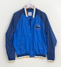 Men’s Lacoste LIVE Windbreaker Jacket Blue Size 54 L Mesh Lined Devanlay