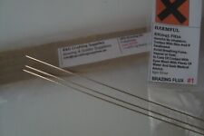 **Silver Solder Brazing Kit, 3 pcs 45% Ag; 1.0 x 250mm Rods + 5Gm Flux Powder #1