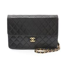 CHANEL Matelasse chain Shoulder Bag Lambskin Black Used GHW