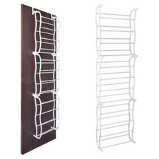 36 PAIR SHOE RACK OVER DOOR HANGING ORGANISER STORAGE STAND 12 TIER SHELF HOLDER