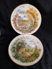 Pair Fenton Bone China Plates